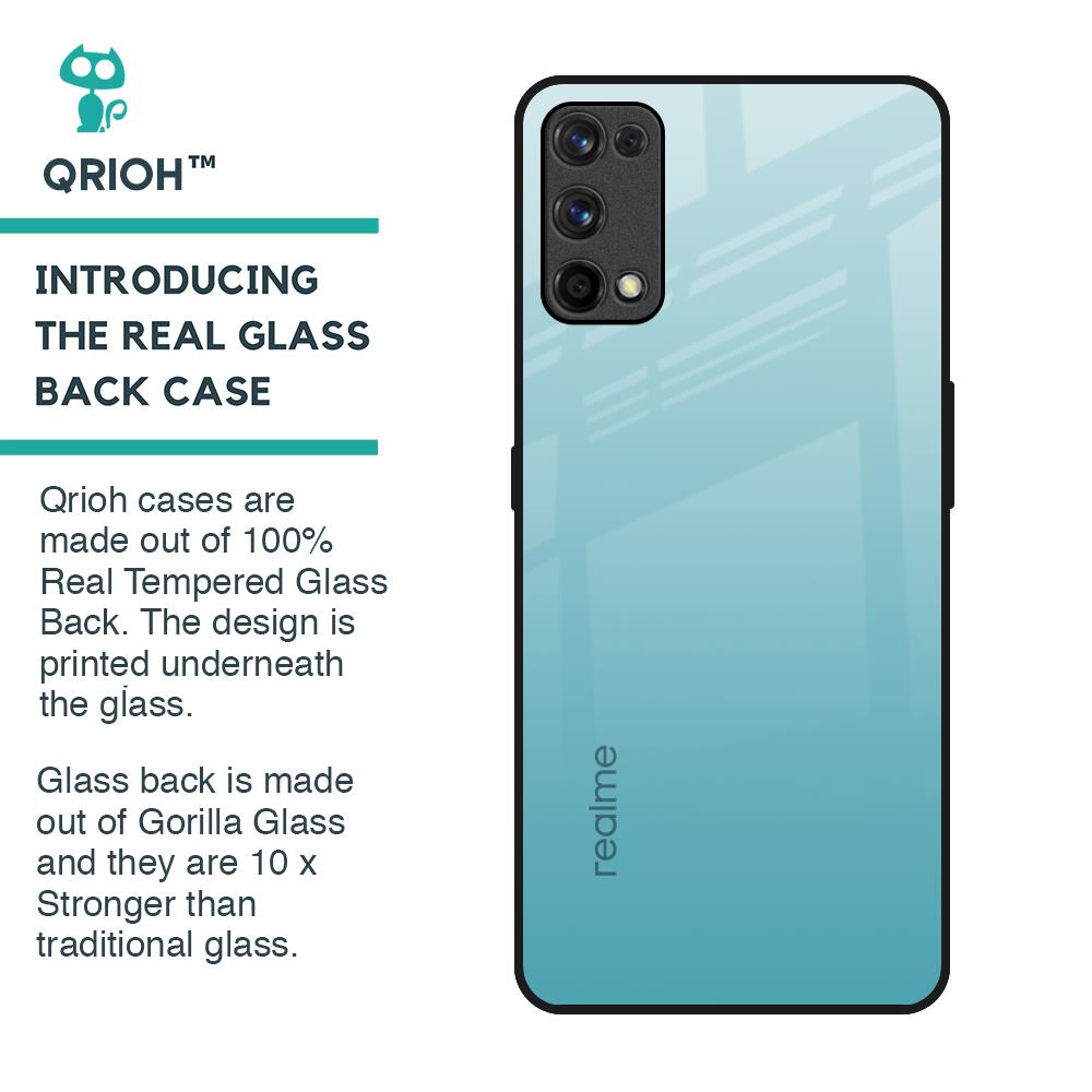 Arctic Blue Glass Case For Realme X7 Pro