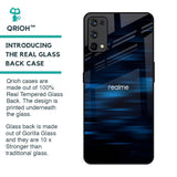Blue Rough Abstract Glass Case for Realme X7 Pro