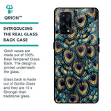 Peacock Feathers Glass case for Realme X7 Pro