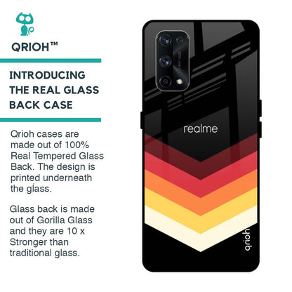 Abstract Arrow Pattern Glass Case For Realme X7 Pro