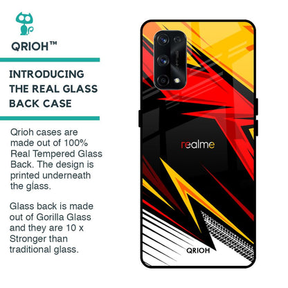 Race Jersey Pattern Glass Case For Realme X7 Pro