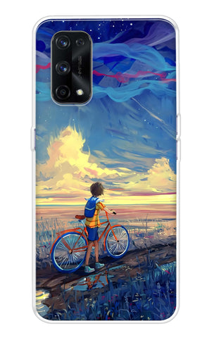 Riding Bicycle to Dreamland Realme X7 Pro Back Cover
