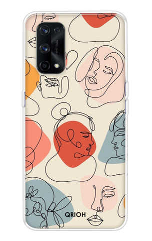 Abstract Faces Realme X7 Pro Back Cover