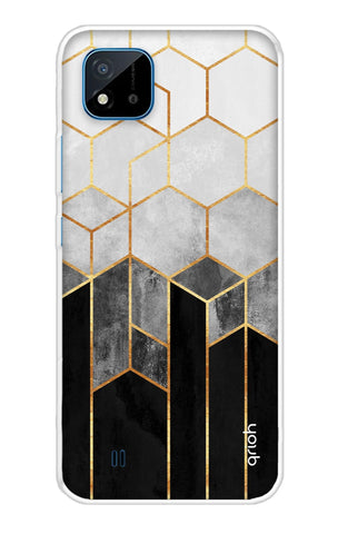 Hexagonal Pattern Realme C20 Back Cover