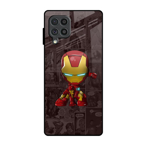 Angry Baby Super Hero Samsung Galaxy F62 Glass Back Cover Online