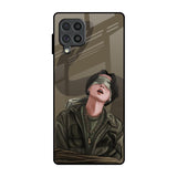 Blind Fold Samsung Galaxy F62 Glass Back Cover Online