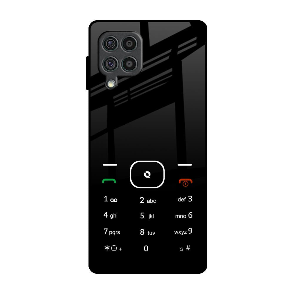 Classic Keypad Pattern Samsung Galaxy F62 Glass Back Cover Online
