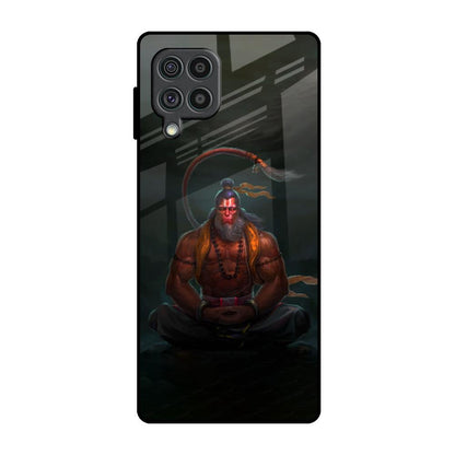Lord Hanuman Animated Samsung Galaxy F62 Glass Back Cover Online