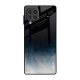 Black Aura Samsung Galaxy F62 Glass Back Cover Online