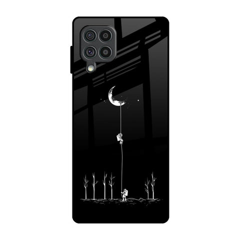 Catch the Moon Samsung Galaxy F62 Glass Back Cover Online