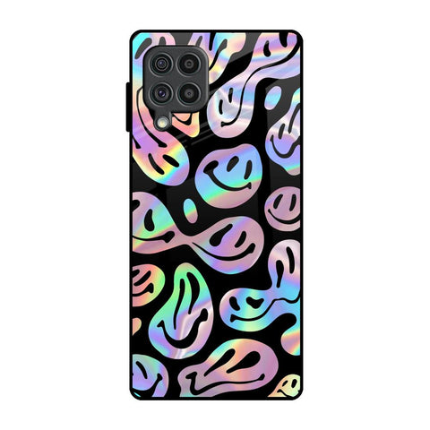 Acid Smile Samsung Galaxy F62 Glass Back Cover Online