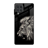 Brave Lion Samsung Galaxy F62 Glass Back Cover Online