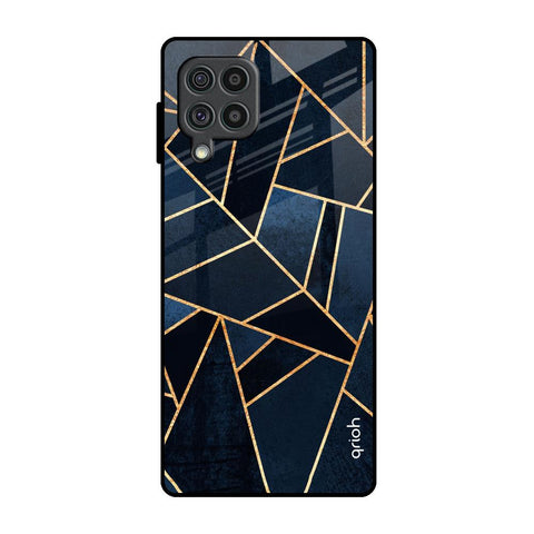 Abstract Tiles Samsung Galaxy F62 Glass Back Cover Online