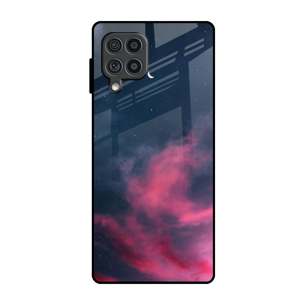 Moon Night Samsung Galaxy F62 Glass Back Cover Online