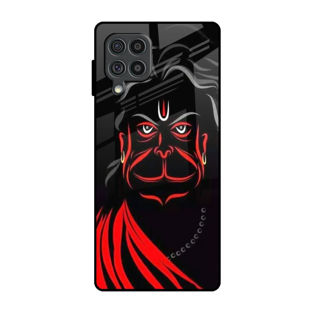 Lord Hanuman Samsung Galaxy F62 Glass Back Cover Online