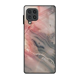 Pink And Grey Marble Samsung Galaxy F62 Glass Back Cover Online