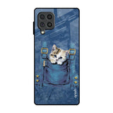 Kitty In Pocket Samsung Galaxy F62 Glass Back Cover Online