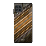 Diagonal Slash Pattern Samsung Galaxy F62 Glass Back Cover Online