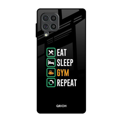Daily Routine Samsung Galaxy F62 Glass Back Cover Online