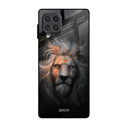 Devil Lion Samsung Galaxy F62 Glass Back Cover Online