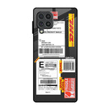 Cool Barcode Label Samsung Galaxy F62 Glass Back Cover Online