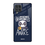 Struggling Panda Samsung Galaxy F62 Glass Back Cover Online