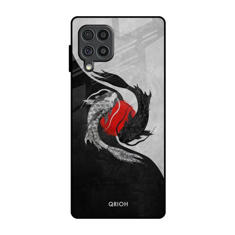 Japanese Art Samsung Galaxy F62 Glass Back Cover Online