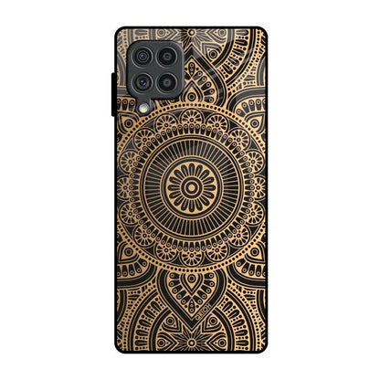 Luxury Mandala Samsung Galaxy F62 Glass Back Cover Online