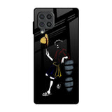 Luffy Line Art Samsung Galaxy F62 Glass Back Cover Online