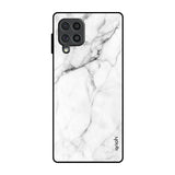 Modern White Marble Samsung Galaxy F62 Glass Back Cover Online
