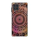 Floral Mandala Samsung Galaxy F62 Glass Back Cover Online