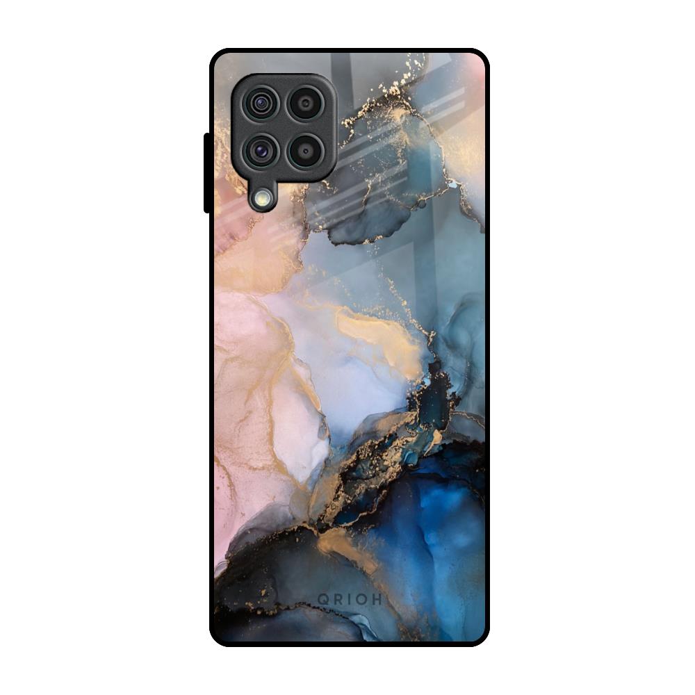 Marble Ink Abstract Samsung Galaxy F62 Glass Back Cover Online