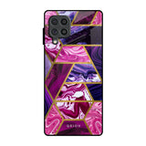 Electroplated Geometric Marble Samsung Galaxy F62 Glass Back Cover Online