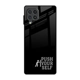 Push Your Self Samsung Galaxy F62 Glass Back Cover Online