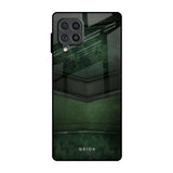 Green Leather Samsung Galaxy F62 Glass Back Cover Online