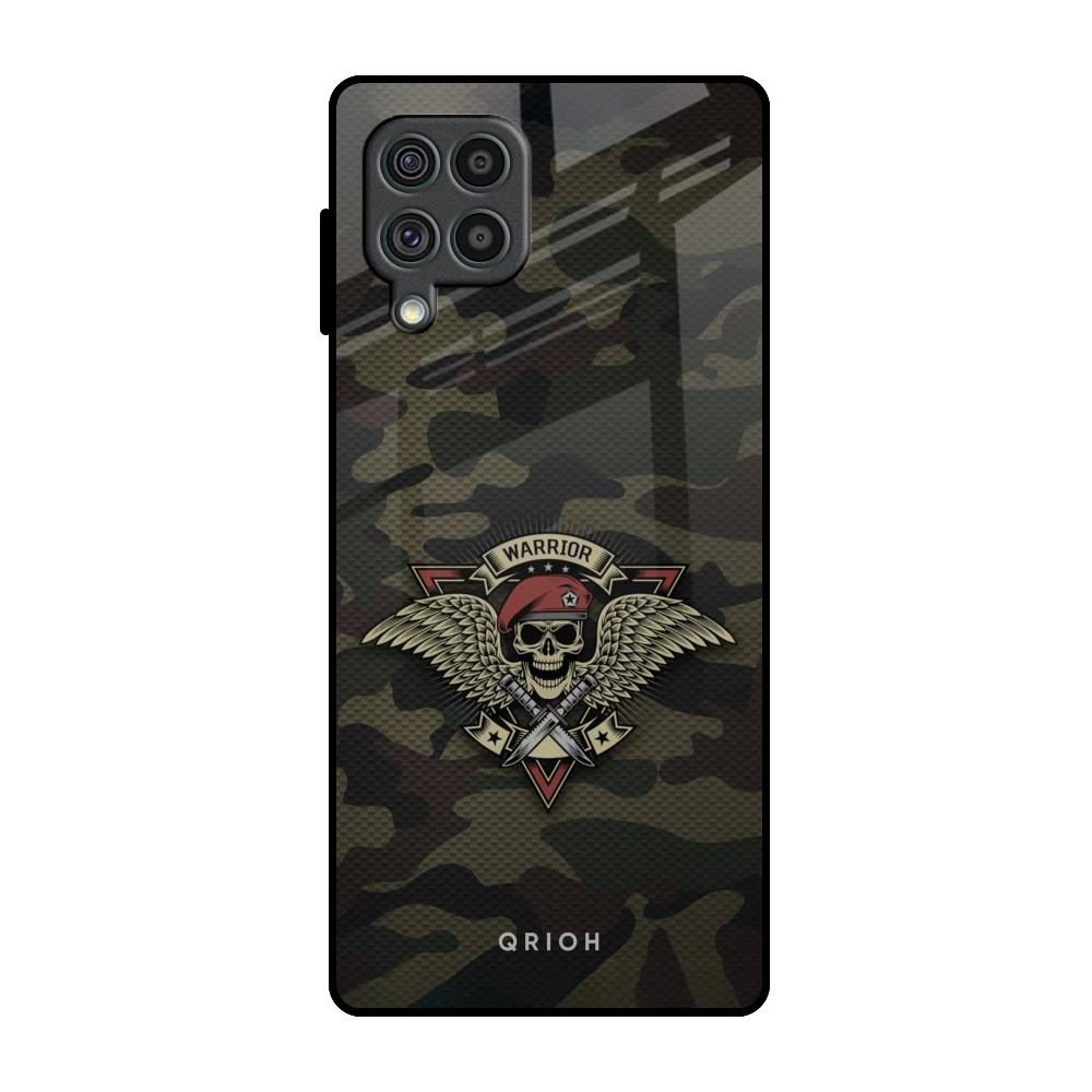 Army Warrior Samsung Galaxy F62 Glass Back Cover Online