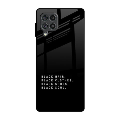 Black Soul Samsung Galaxy F62 Glass Back Cover Online