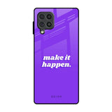 Make it Happen Samsung Galaxy F62 Glass Back Cover Online