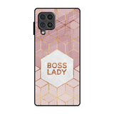 Boss Lady Samsung Galaxy F62 Glass Back Cover Online