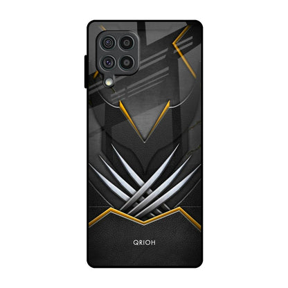 Black Warrior Samsung Galaxy F62 Glass Back Cover Online