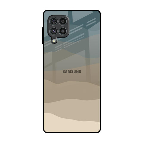 Abstract Mountain Pattern Samsung Galaxy F62 Glass Back Cover Online