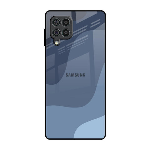 Navy Blue Ombre Samsung Galaxy F62 Glass Back Cover Online