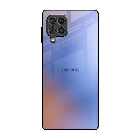Blue Aura Samsung Galaxy F62 Glass Back Cover Online