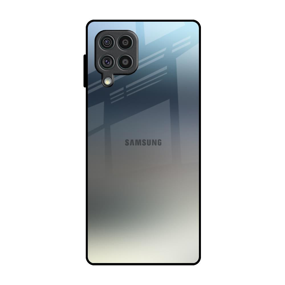 Tricolor Ombre Samsung Galaxy F62 Glass Back Cover Online