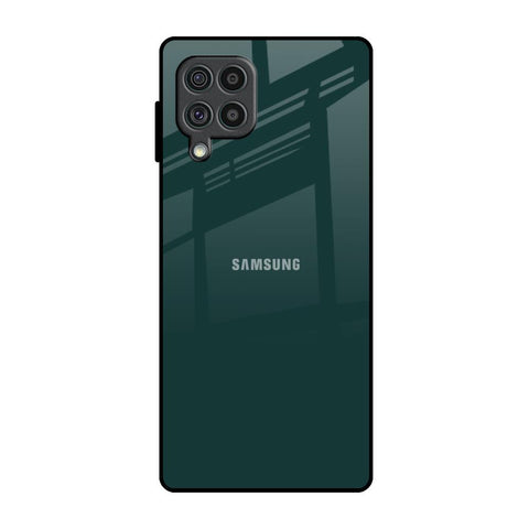 Olive Samsung Galaxy F62 Glass Back Cover Online