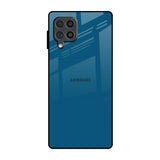 Cobalt Blue Samsung Galaxy F62 Glass Back Cover Online