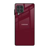 Classic Burgundy Samsung Galaxy F62 Glass Back Cover Online