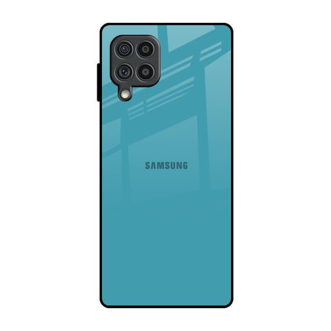 Oceanic Turquiose Samsung Galaxy F62 Glass Back Cover Online