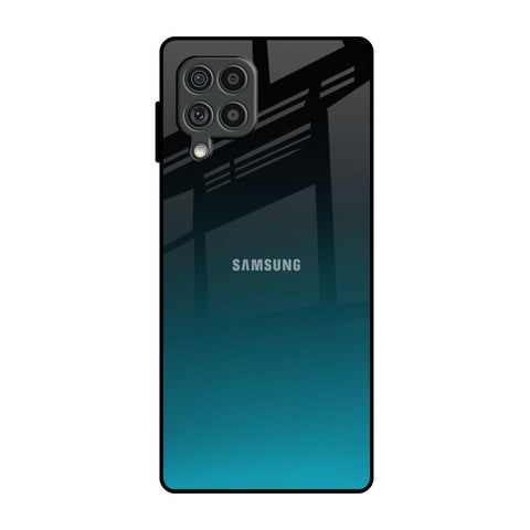 Ultramarine Samsung Galaxy F62 Glass Back Cover Online