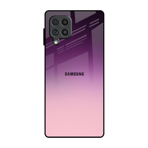 Purple Gradient Samsung Galaxy F62 Glass Back Cover Online